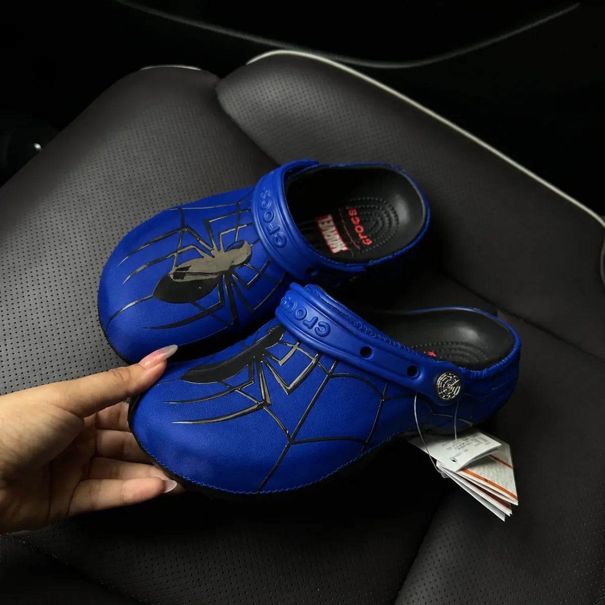 Crocs Édition Spider-Man Bleu Électrique